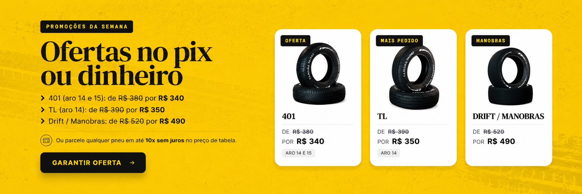Promoções da semana — ofertas no pix ou dinheiro